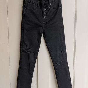 Black high waisted jeans